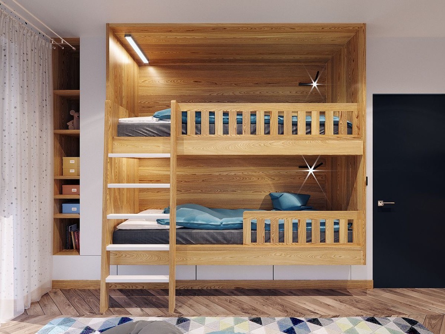 Với hơn 25 mẫu thiết kế phòng ngủ giường tầng đẹp nhất năm 2024, chúng tôi sẽ giúp bạn tìm thấy phong cách thiết kế phù hợp. Với sự đa dạng về màu sắc và kiểu dáng, bạn sẽ tìm thấy một mẫu giường tầng đẹp để trang trí cho phòng ngủ của mình.