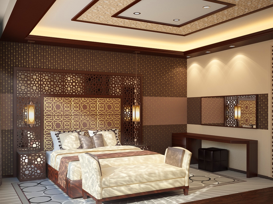 Màu sắc đóng vai trò quan trọng trong những thiết kế phòng ngủ kiểu Trung Quốc