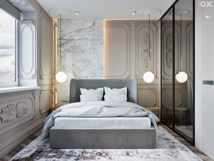 Tổng hợp 20 mẫu thiết kế nội thất phòng ngủ tân cổ điển đẹp, sang trọng xu hướng 2021