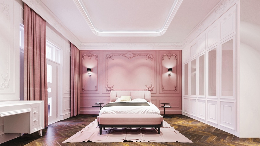 50+ mẫu thiết kế phòng ngủ màu hồng đẹp, ấn tượng nhất năm 2020