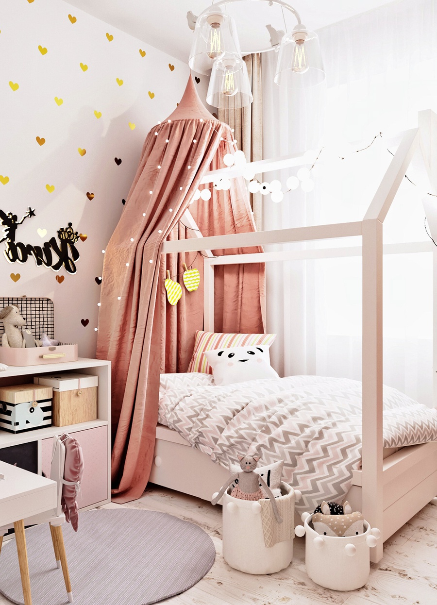 80+ mẫu thiết kế phòng ngủ cho bé gái đẹp độ tuổi 10-12-15 tuổi