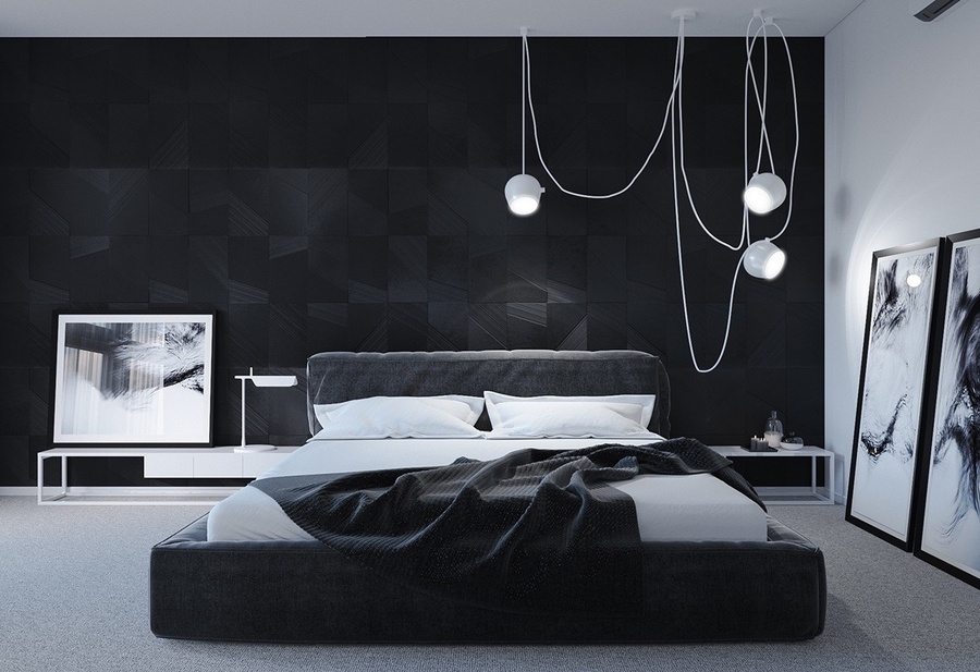 35+ thiết kế phòng ngủ màu đen tuyệt đẹp và mẹo trang trí với nội thất màu đen