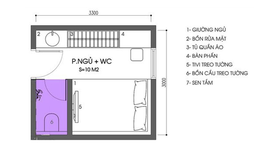 15 ý tưởng thiết kế phòng ngủ 16m2 đơn giản dễ thi công