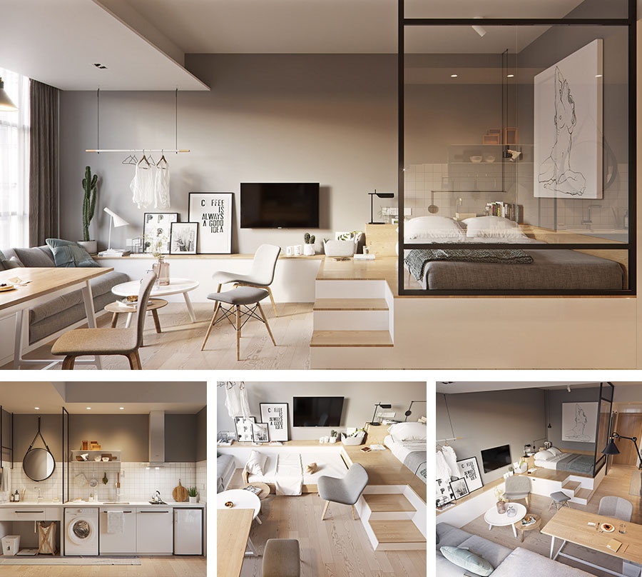 Căn hộ studio là gì? Gợi ý 10 mẫu thiết kế căn hộ studio đẹp, ấn tượng cho bạn tham khảo