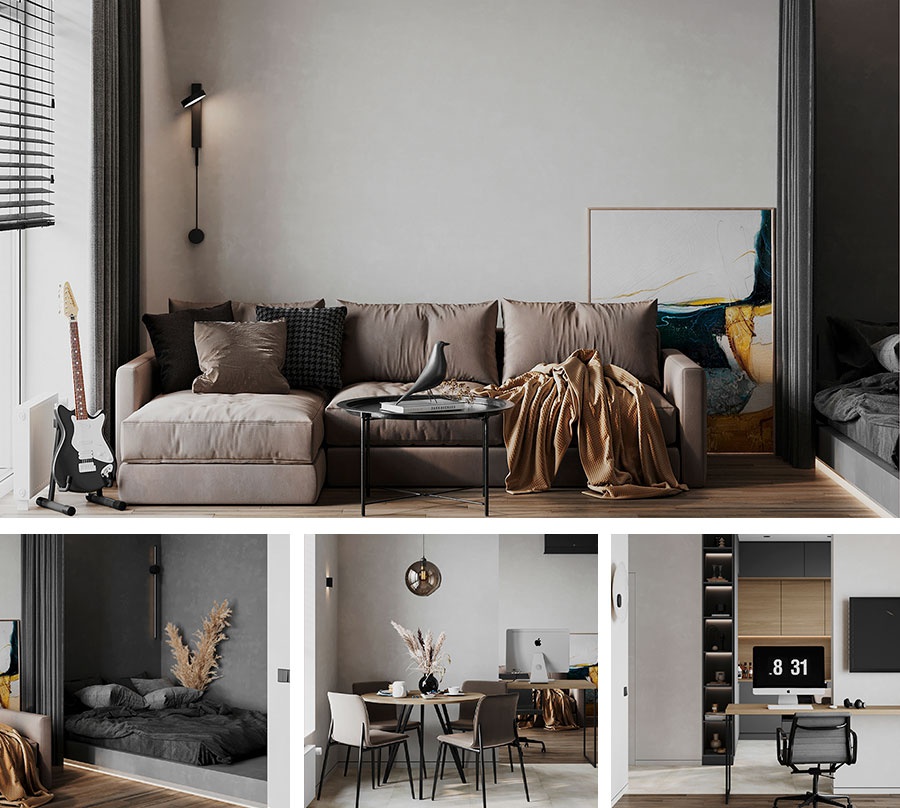 Căn hộ studio là gì? Gợi ý 10 mẫu thiết kế căn hộ studio đẹp, ấn tượng cho bạn tham khảo