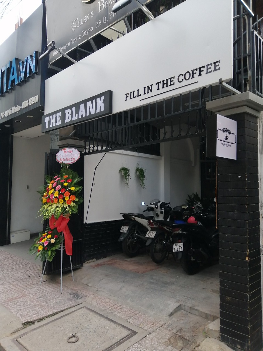 Thiết kế nội thất quán cafe The Blank coffee