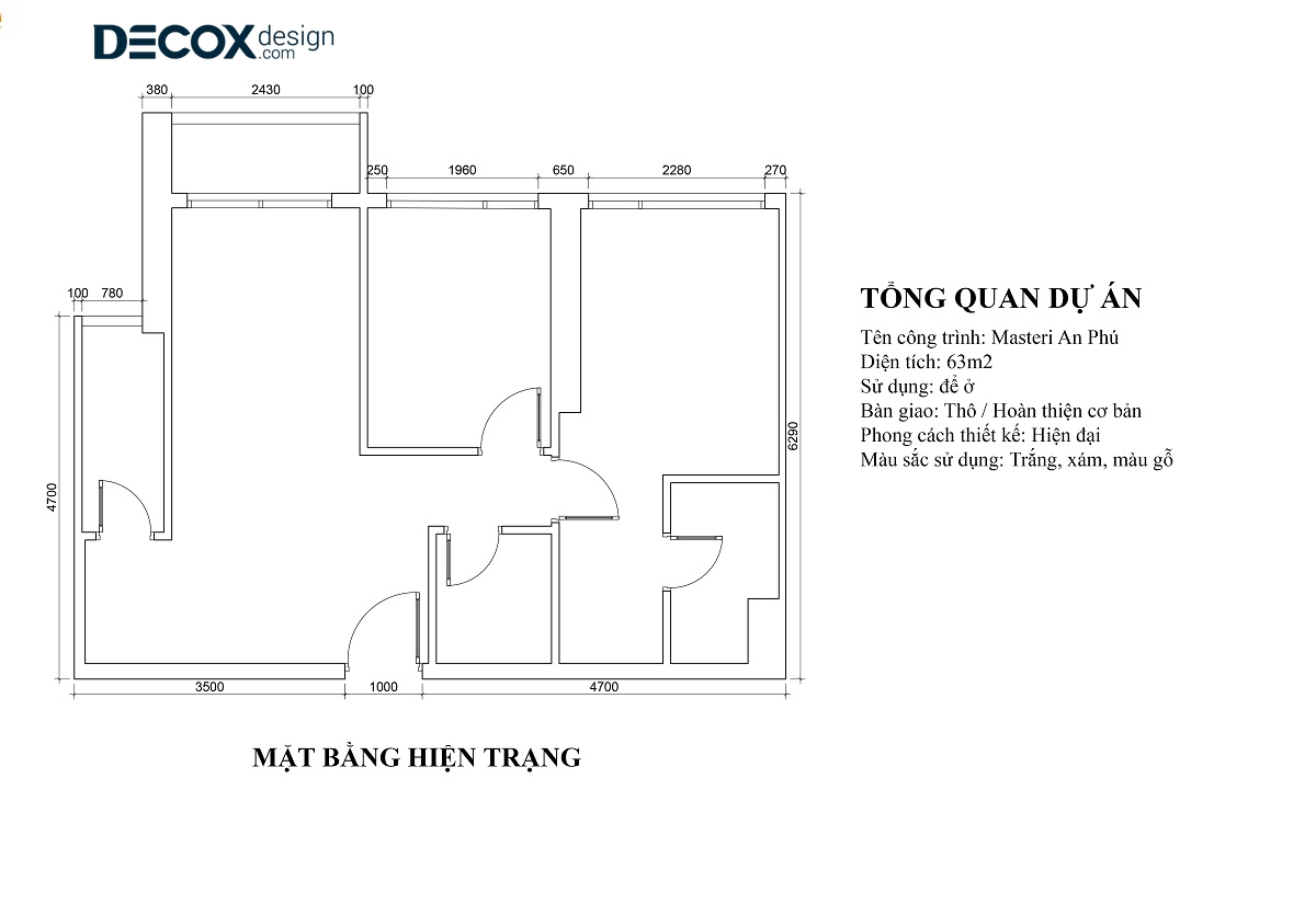 Thiết kế nội thất căn hộ The Sun Avenue 100m2 de180125