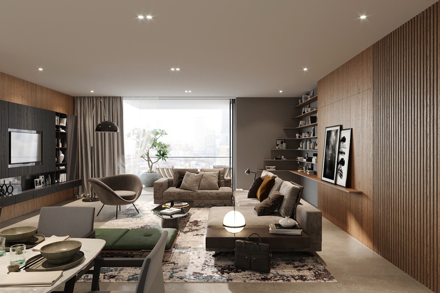 101+ Mẫu kệ trang trí phòng khách đẹp & phong cách xu hướng 2021