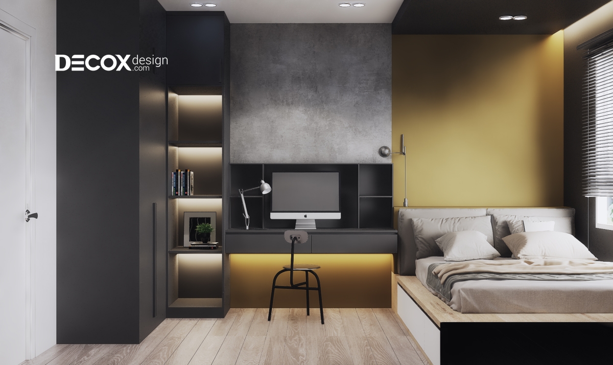 Thiết kế nội thất căn hộ chung cư Hado Centrosa 134m2 de03