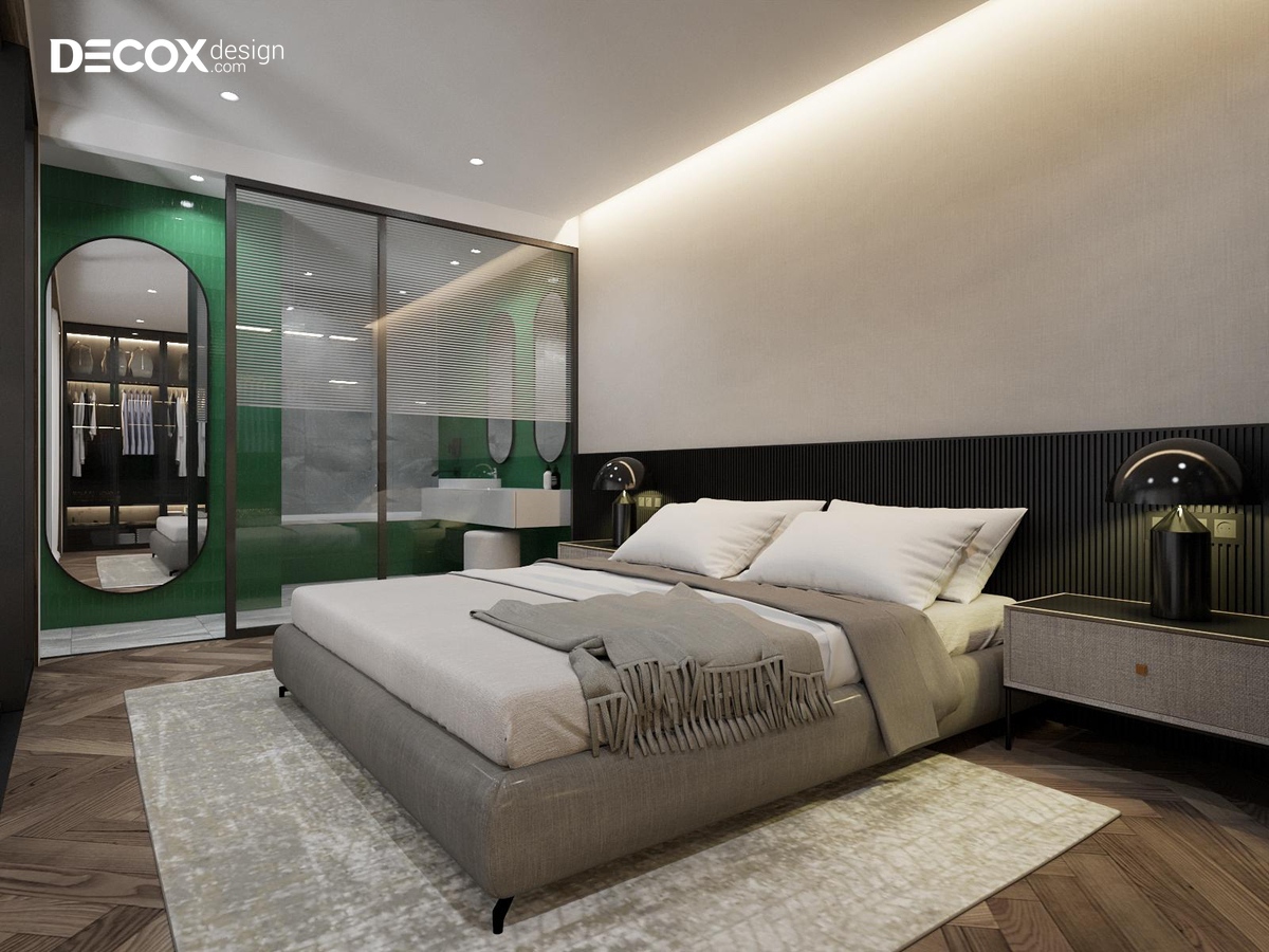 Mẫu phòng ngủ hiện đại sang trọng dự án thiết kế nội thất căn hộ Orchard Garden 