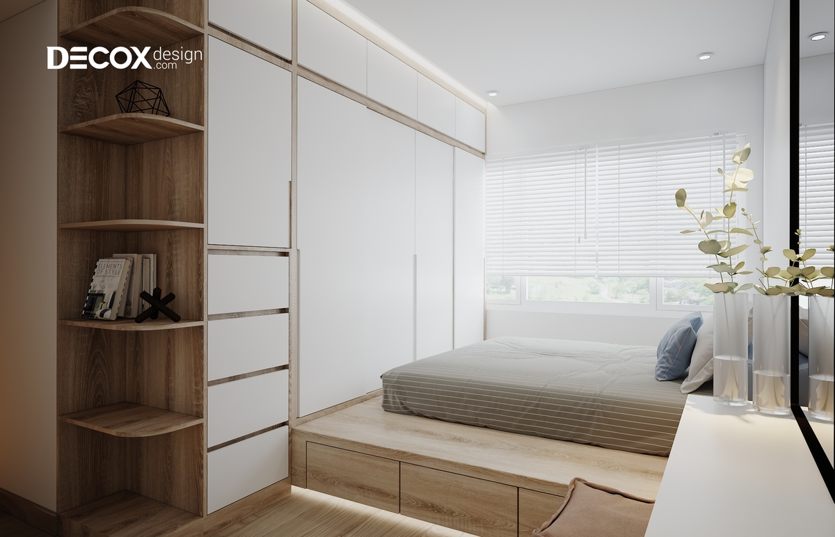 Thiết kế nội thất căn hộ Palm Heights 79m2 de190114