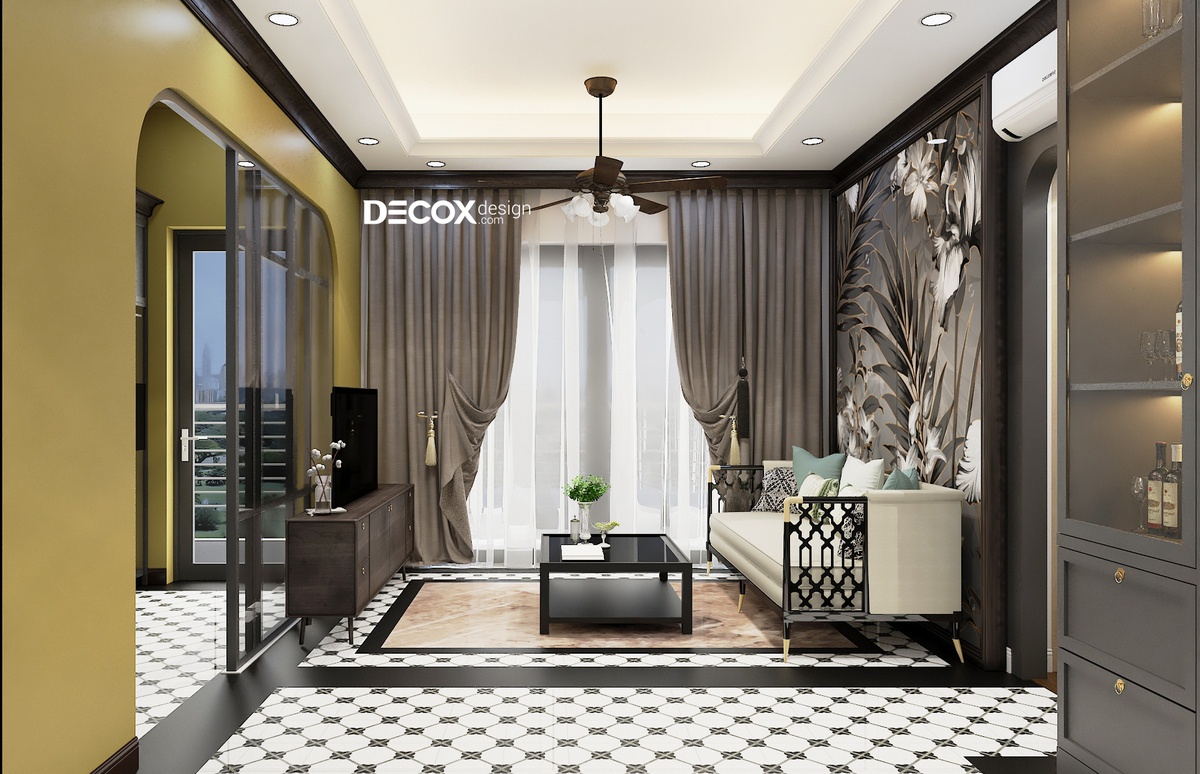 20+ Mẫu thiết kế phòng khách phong cách Indochine đẹp, tinh tế và hoài cổ