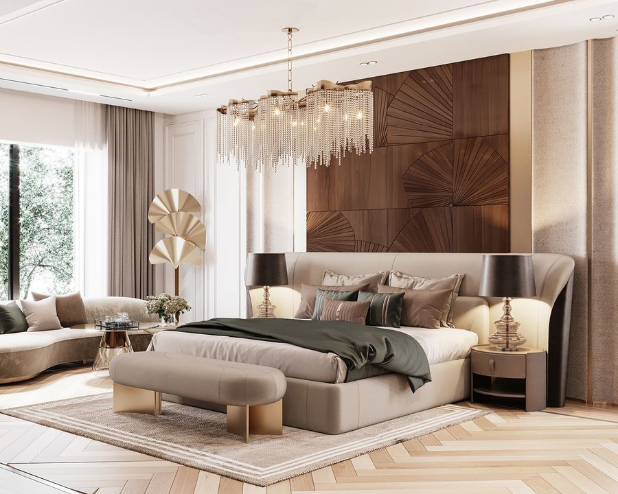 thiết kế phòng ngủ master 30m2