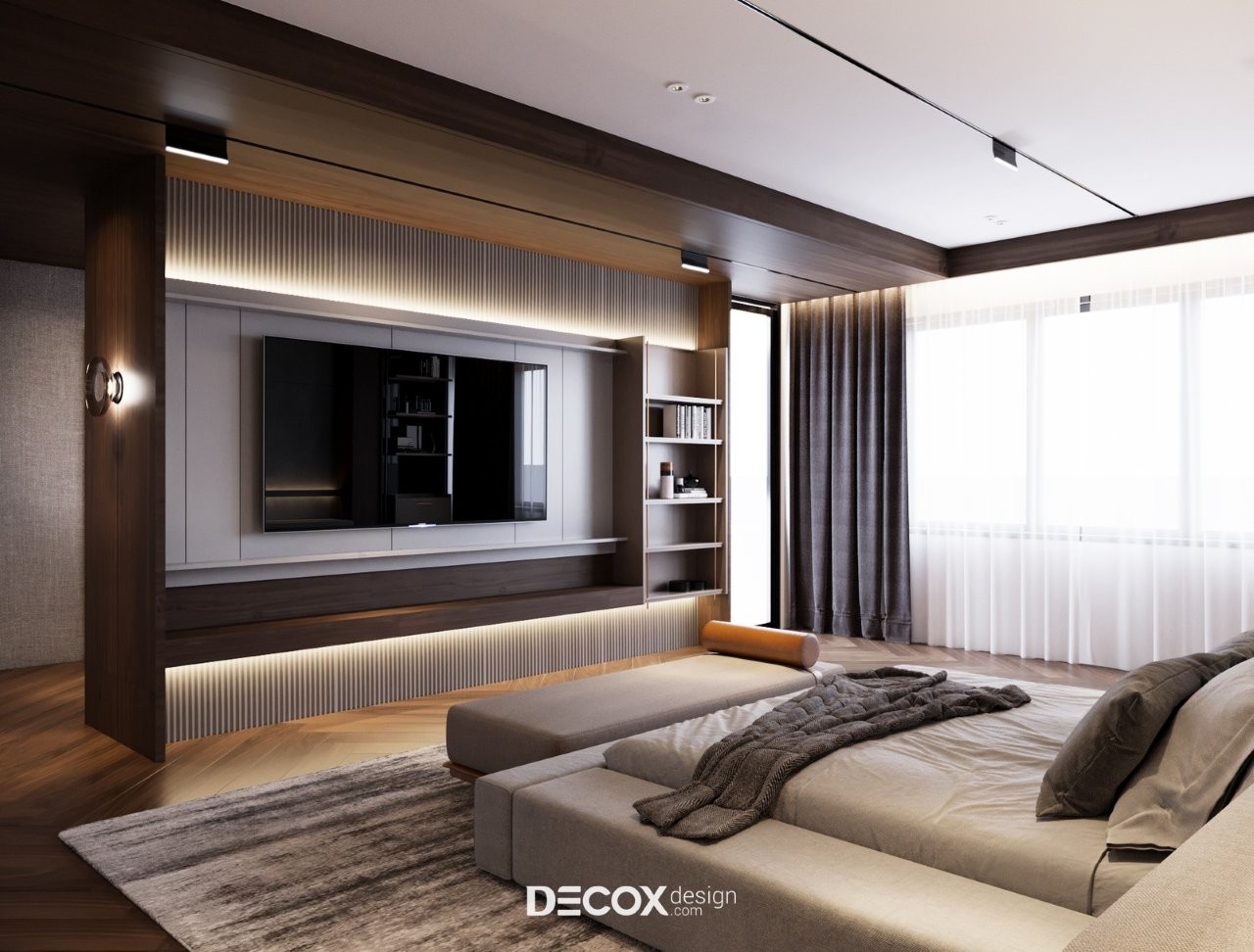 thiết kế phòng ngủ master 30m2