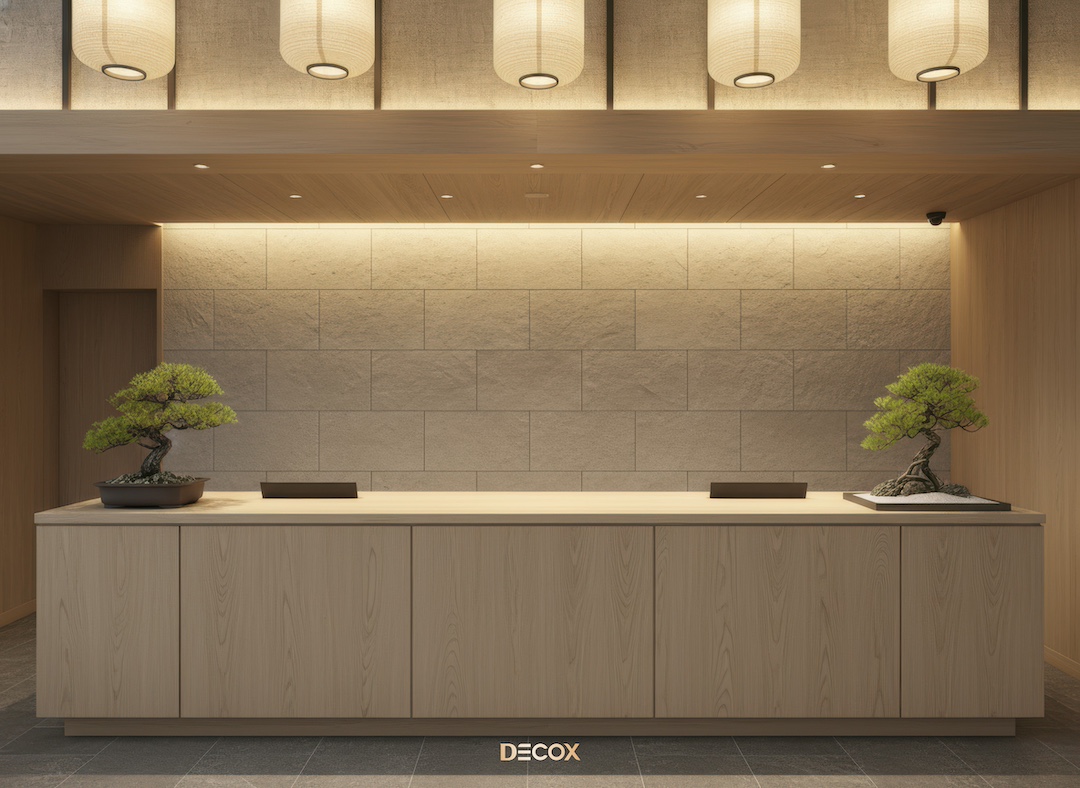 30+ Mẫu thiết kế quầy lễ tân (Văn phòng/Spa/Khách sạn) đẹp, hiện đại
