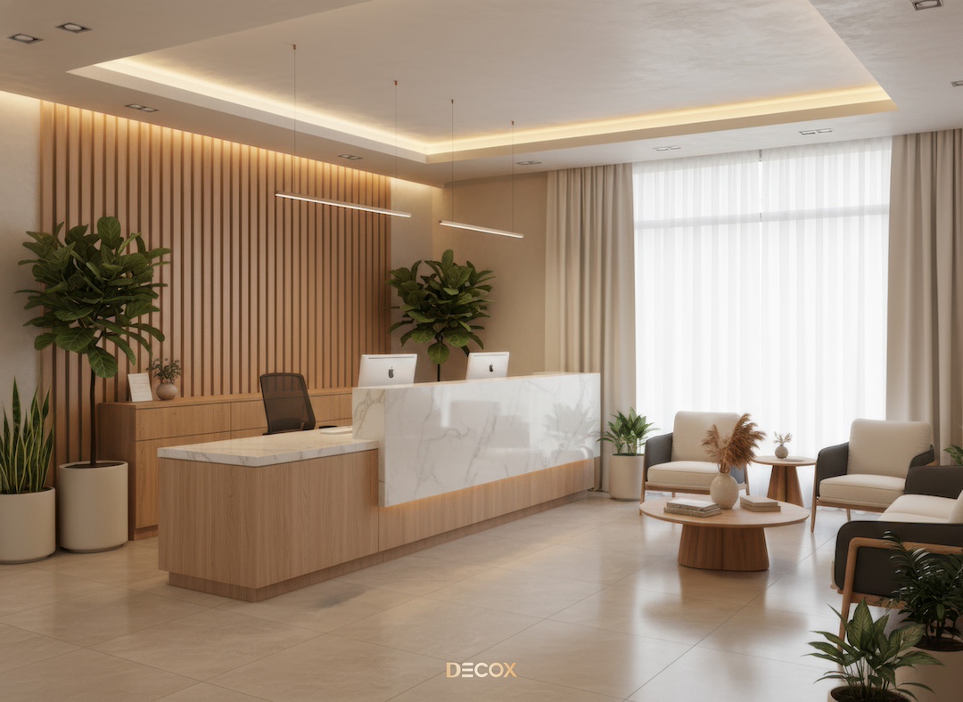 30+ Mẫu thiết kế quầy lễ tân (Văn phòng/Spa/Khách sạn) đẹp, hiện đại