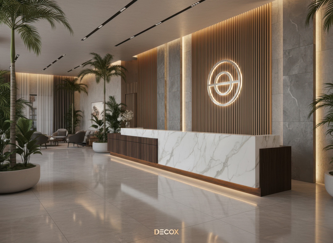 30+ Mẫu thiết kế quầy lễ tân (Văn phòng/Spa/Khách sạn) đẹp, hiện đại