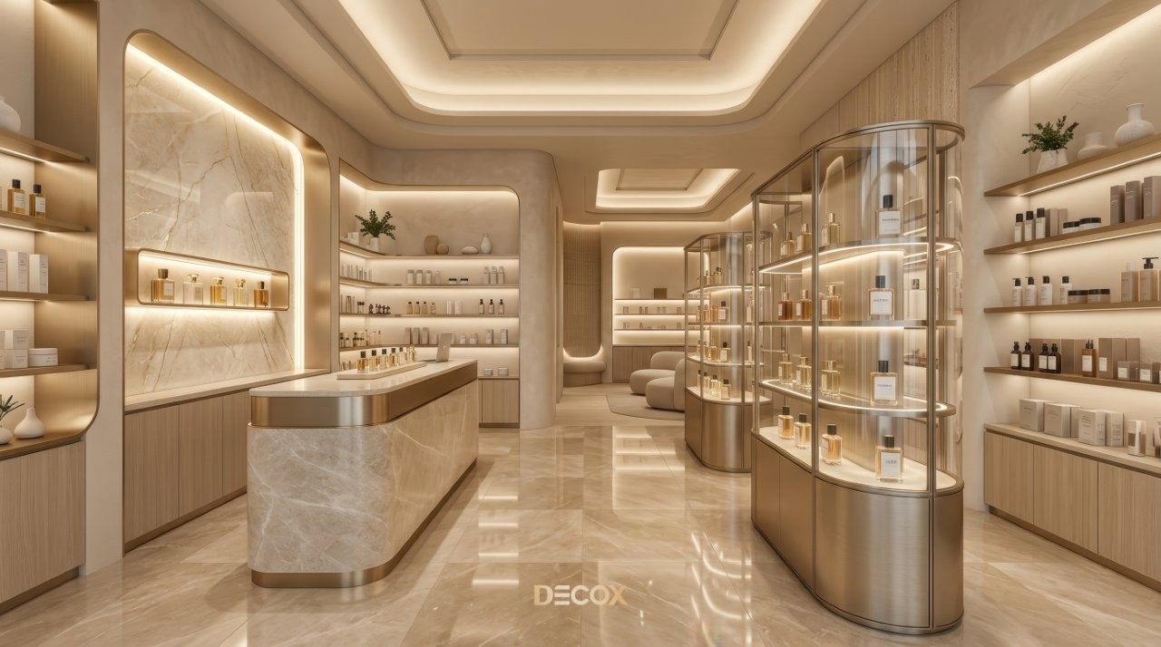 decor shop mỹ phẩm nhỏ