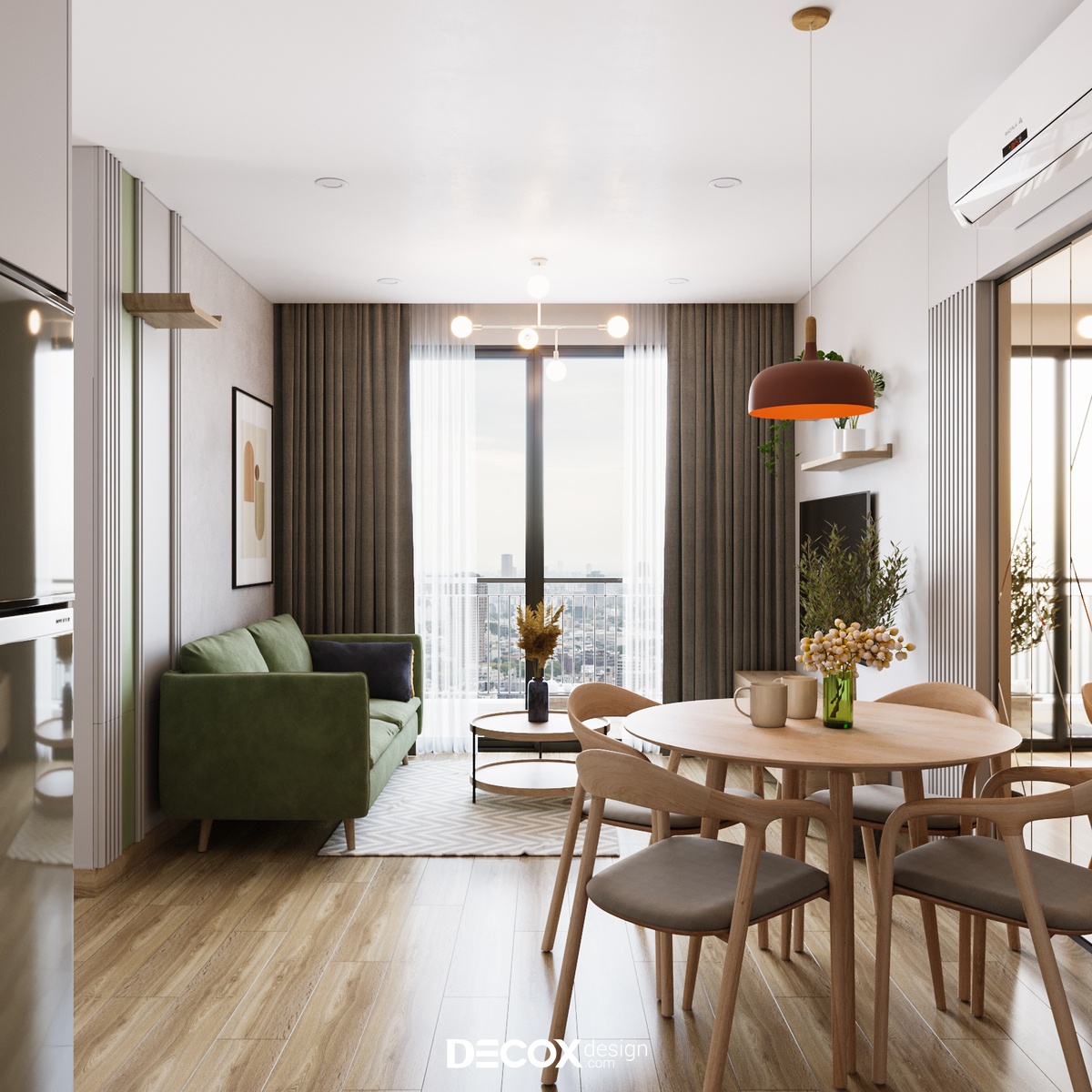 Phong cách hiện đại được ứng dụng trong thiết kế nội thất chung cư