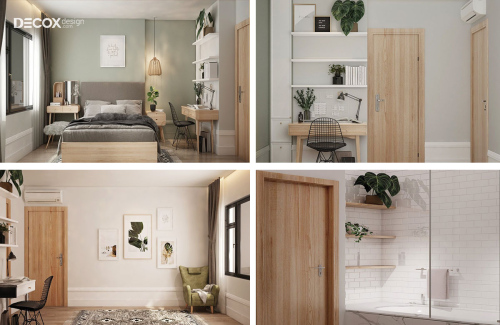 50+ Mẫu thiết kế nội thất chung cư 2 phòng ngủ (55-80m2) đẹp, hiện đại