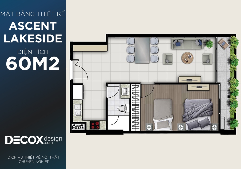 Mặt bằng chung cư, mặt bằng tổng thể căn hộ chung cư - Decox Design