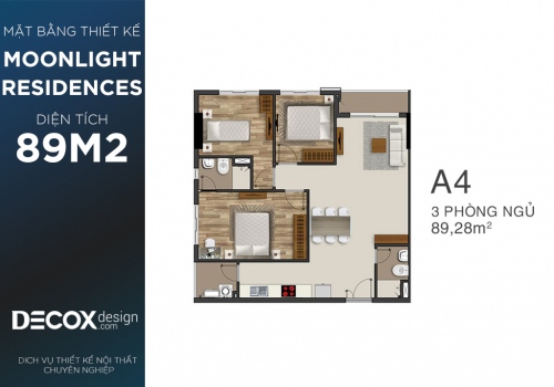 Mặt bằng căn hộ chung cư Moonlight Residences