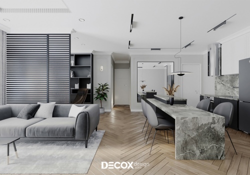 Thiết kế nội thất căn hộ Saigon South Residences 95m2 de200022