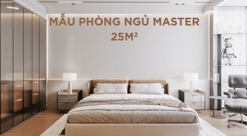 TOP 30 Mẫu thiết kế phòng ngủ master 25m2 đẹp, đón trọn xu hướng 2023