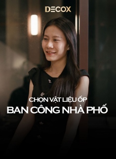 Chọn vật liệu ốp ban công nhà phố