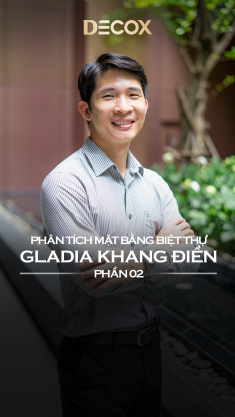 Phân tích mặt bằng biệt thự Gladia Khang Điền - Phần 02